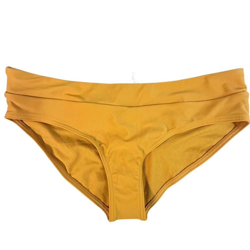 Prana Womens Mustard Yellow ECONYL UPF 50+‎ Bikini Bottoms Small NWT - Picture 2 of 7